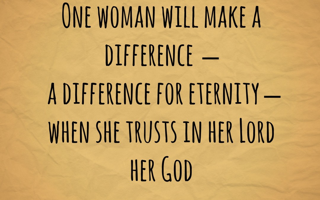 What Difference Can One Woman Make?